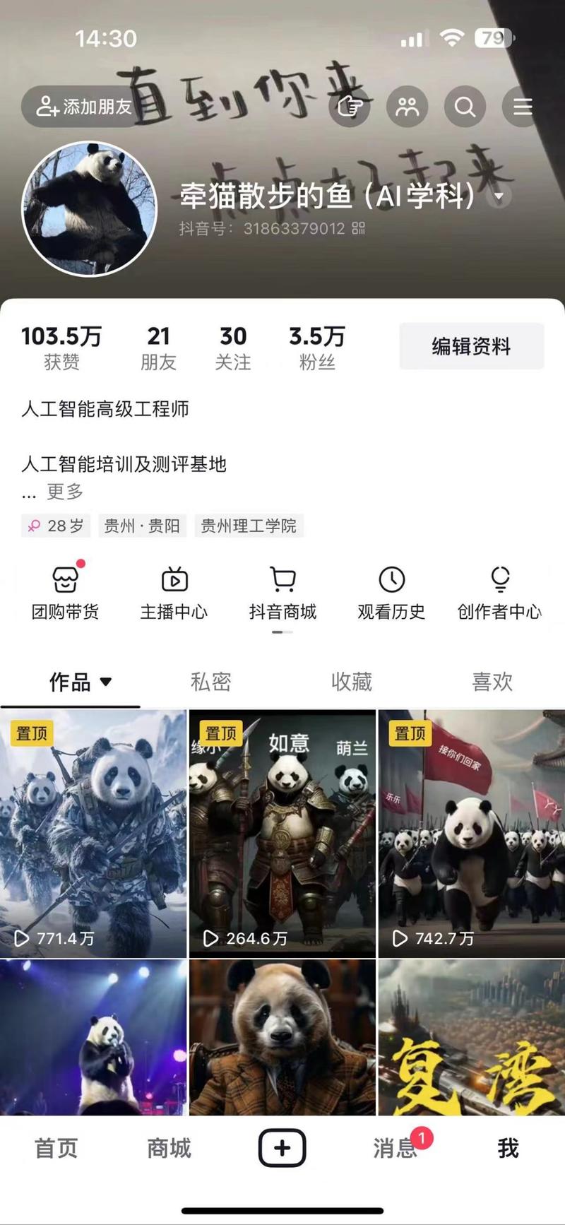 用 AI 做的熊猫军团…#情报-搞钱线报📢论坛-网创交流-优创圈